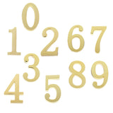 Maxbell Golden Self-Adhesive Door Number Sign Plaque Digit Number for Home Outdoor Number 1