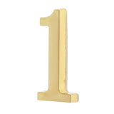 Maxbell Golden Self-Adhesive Door Number Sign Plaque Digit Number for Home Outdoor Number 1