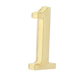 Maxbell Golden Self-Adhesive Door Number Sign Plaque Digit Number for Home Outdoor Number 1