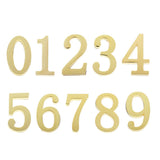 Maxbell Golden Self-Adhesive Door Number Sign Plaque Digit Number for Home Outdoor Number 1