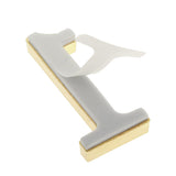 Maxbell Golden Self-Adhesive Door Number Sign Plaque Digit Number for Home Outdoor Number 1