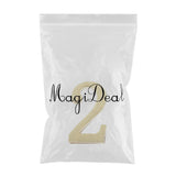 Maxbell Golden Self-Adhesive Door Number Sign Plaque Digit Number for Home Outdoor Number 2