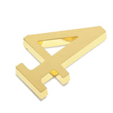 Maxbell Golden Self-Adhesive Door Number Sign Plaque Digit Number for Home Outdoor Number 4
