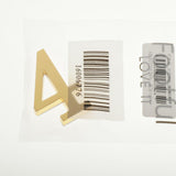 Maxbell Golden Self-Adhesive Door Number Sign Plaque Digit Number for Home Outdoor Number 4