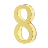 Maxbell Golden Self-Adhesive Door Number Sign Plaque Digit Number for Home Outdoor Number 8