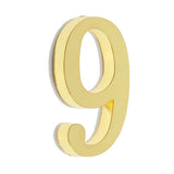 Maxbell Golden Self-Adhesive Door Number Sign Plaque Digit Number for Home Outdoor Number 9