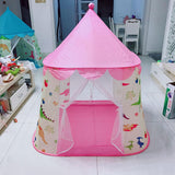 Maxbell Portable Folding Castle Tulle Game Store Develop Indoor Yurt Castle Toy Pink