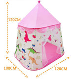 Maxbell Portable Folding Castle Tulle Game Store Develop Indoor Yurt Castle Toy Pink