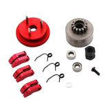 Maxbell 14T Gear Flywheel With Bearing Shoe Sets For 1/8 Rc Car Parts Red