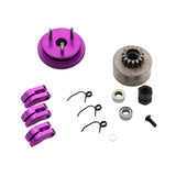 Maxbell 14T Gear Flywheel With Bearing Shoe Sets For 1/8 Rc Car Parts Purple