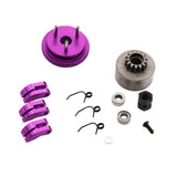 Maxbell 14T Gear Flywheel With Bearing Shoe Sets For 1/8 Rc Car Parts Purple