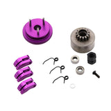 Maxbell 14T Gear Flywheel With Bearing Shoe Sets For 1/8 Rc Car Parts Purple