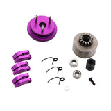 Maxbell 14T Gear Flywheel With Bearing Shoe Sets For 1/8 Rc Car Parts Purple