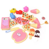 Max Maxb Play Food Set Simulation Dessert Pizza Ice Cream Playset Kids Pretend Play