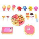 Max Maxb Play Food Set Simulation Dessert Pizza Ice Cream Playset Kids Pretend Play