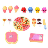 Max Maxb Play Food Set Simulation Dessert Pizza Ice Cream Playset Kids Pretend Play