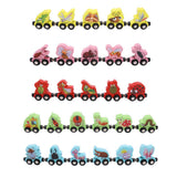 Max Wooden Magnetic Train Carrige Cars Kids Toy Mini Vehicles Gift Insects