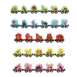 Max Wooden Magnetic Train Carrige Cars Kids Toy Mini Vehicles Gift Insects