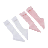 Max Maxb 2 Pairs Girls Socks Knitted Cotton Stockings for 1/4 BJD Dolls Accessories