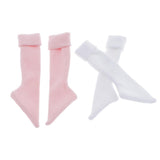 Max Maxb 2 Pairs Girls Socks Knitted Cotton Stockings for 1/4 BJD Dolls Accessories