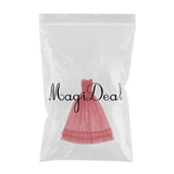 Max Maxb Lace Tulle Bridesmaid Dress Party Evening Dance Gown for 1/3 BJD Dolls Red