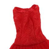 Max Maxb Lace Tulle Bridesmaid Dress Party Evening Dance Gown for 1/3 BJD Dolls Red