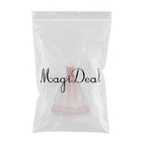 Maxbell Lace Tulle Bridesmaid Dress Party Evening Dance Gown for 1/3 BJD Dolls Pink