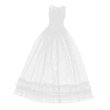 Max Maxb Lace Tulle Bridesmaid Dress Party Evening Dance Gown for 1/3 BJD Dolls White