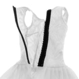 Max Maxb Lace Tulle Bridesmaid Dress Party Evening Dance Gown for 1/3 BJD Dolls White