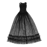 Max Maxb Lace Tulle Bridesmaid Dress Party Evening Dance Gown for 1/3 BJD Dolls Black