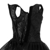 Max Maxb Lace Tulle Bridesmaid Dress Party Evening Dance Gown for 1/3 BJD Dolls Black