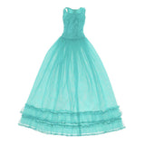 Max Maxb Lace Tulle Bridesmaid Dress Party Evening Dance Gown for 1/3 BJD Dolls Blue
