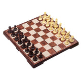 Maxbell Folding Plastic Standard Travel International Chess Game Board Set 12x12"