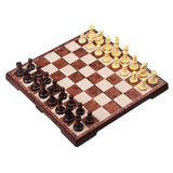 Maxbell Folding Plastic Standard Travel International Chess Game Board Set 12x12"