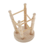 Maxbell 1:12 Dollhouse Miniature Furniture Wood Round Stool Barstool Footstool