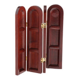 Maxbell 1/12 Dollhouse Miniature Furniture Wooden Folding Screen Room Divider Decors