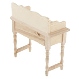 Maxbell Wooden Writing Desk Makeup Vanity Table for 1/12 Dollhouse Furniture