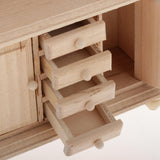 Maxbell Wooden Book Shelfs Storage Organizer Cupboard for 1/12 Dollhouse Furniture