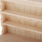 Maxbell Wooden Book Shelfs Storage Organizer Cupboard for 1/12 Dollhouse Furniture