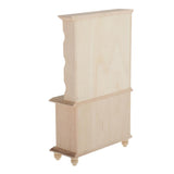 Maxbell Wooden Book Shelfs Storage Organizer Cupboard for 1/12 Dollhouse Furniture