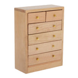 Maxbell 1/12 Dollhouse Miniature Furniture Living Room Drawers Storage Cabinet Set