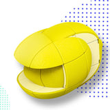 Maxbell Fruit Tiger Magic Speed Cube Puzzle Toy lemon