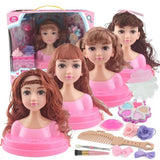 Maxbell Fashion Hair Styling Dolls Head Play Set Kids Childs Toy Beauty Girl Gift D
