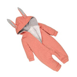 Maxbell 1pc Rabbit Climbing Clothes Unisex Baby Newborn Romper Cotton Zipper New orange 73