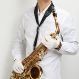 Maxbell Adjustable Saxophone Sax Stretch Silicone Soft Padded Neck Strap with Hook