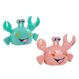 Maxbell Electric Crab Toys Pull Back Sound Colorful Light Auto Rotation Animal Model blue