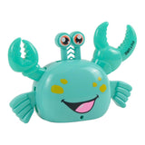 Maxbell Electric Crab Toys Pull Back Sound Colorful Light Auto Rotation Animal Model blue