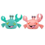 Maxbell Electric Crab Toys Pull Back Sound Colorful Light Auto Rotation Animal Model blue