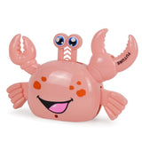 Maxbell Electric Crab Toys Pull Back Sound Colorful Light Auto Rotation Animal Model pink