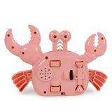 Maxbell Electric Crab Toys Pull Back Sound Colorful Light Auto Rotation Animal Model pink